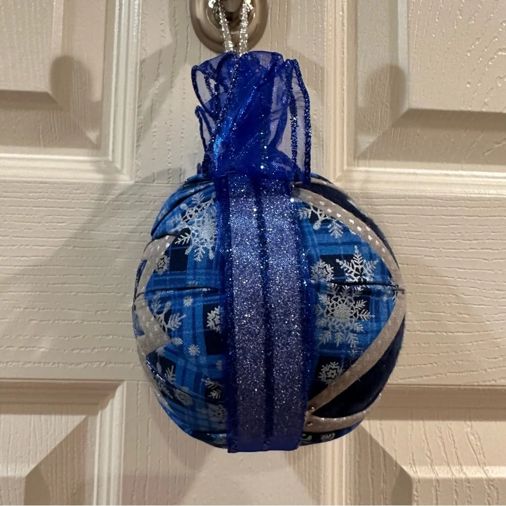 NFL Dallas Cowboys Football Hand Crafted Holiday 4” Sports Quilted Ornament